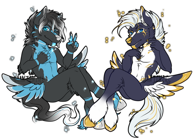 These are my mascots Rain (right) and Jewel (left)!
